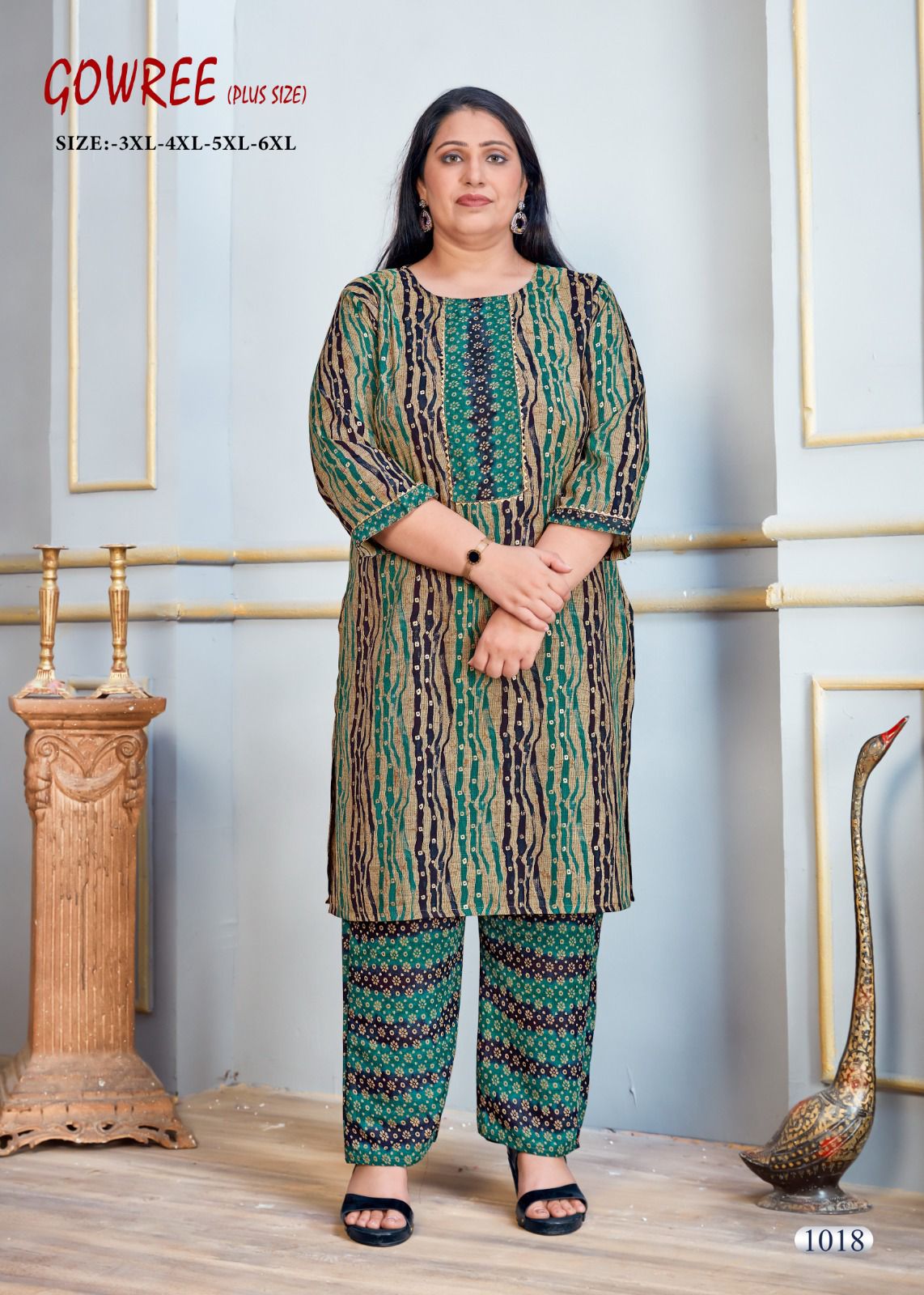 Gowree Plus Size By Sangeet Rayon Capsule Printed Kurti With Bottom Dupatta Wholesale Market In Surat